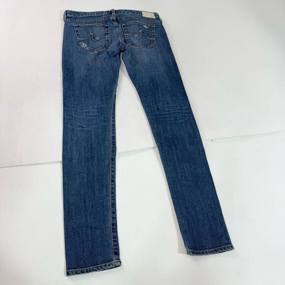 AG Jeans Womens 27 The Nikki Relaxed Skinny Distressed Low Rise - Picture 6 of 9